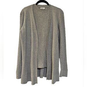 WHBM White House Black Market Soft Gray Cardigan And Matching Shell Sweater M